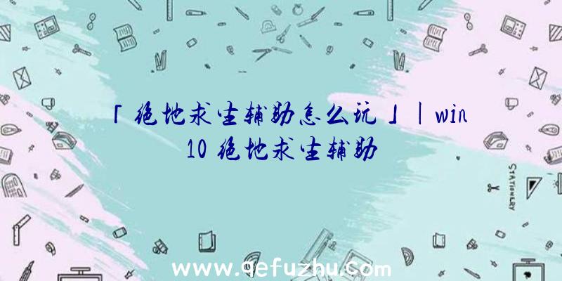 「绝地求生辅助怎么玩」|win10